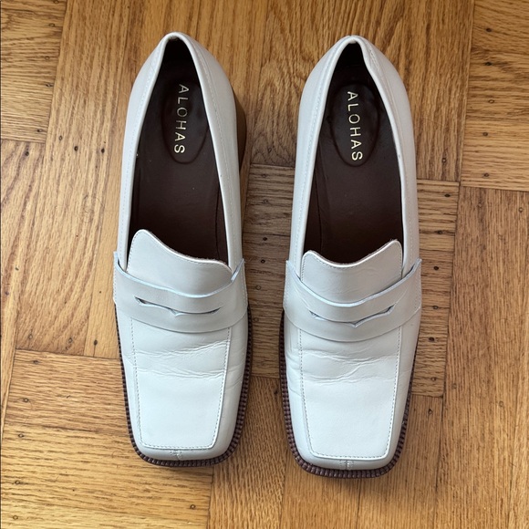 ALOHAS Roxanne Loafer Pump Heels leather 40 9 - Picture 3 of 7